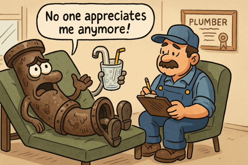 Plumbing tips illustration - plumbing pipe aging repair Mesa Arizona